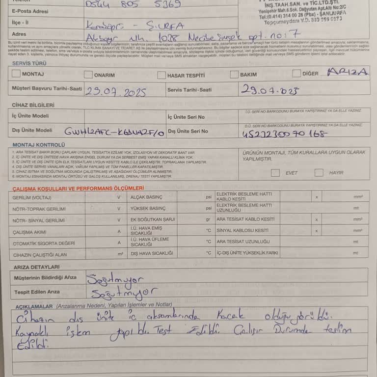 2 Aydır Süren Klima Arızası Servis İlgisizliği Ve Çözüm Bulamama Mağduriyeti