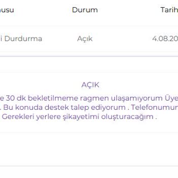 Digiturk Üyelik İptali İçin Müşteri Hizmetlerine Ulaşılamıyor, Haksız Fatura Çıkarıldı