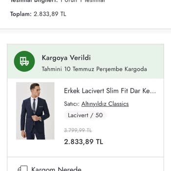 Teslimat Bilgisi Sisteme Girilmediği İçin İade Ve Değişim Yapılamıyor