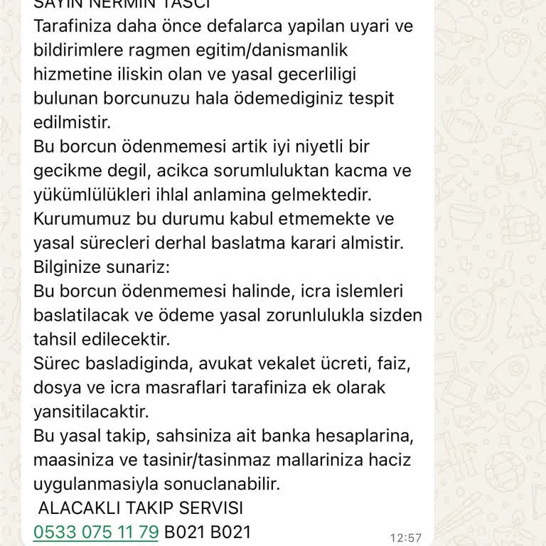 Onayım Olmadan Hizmet Satışı Ve Tehdit Edilmesi