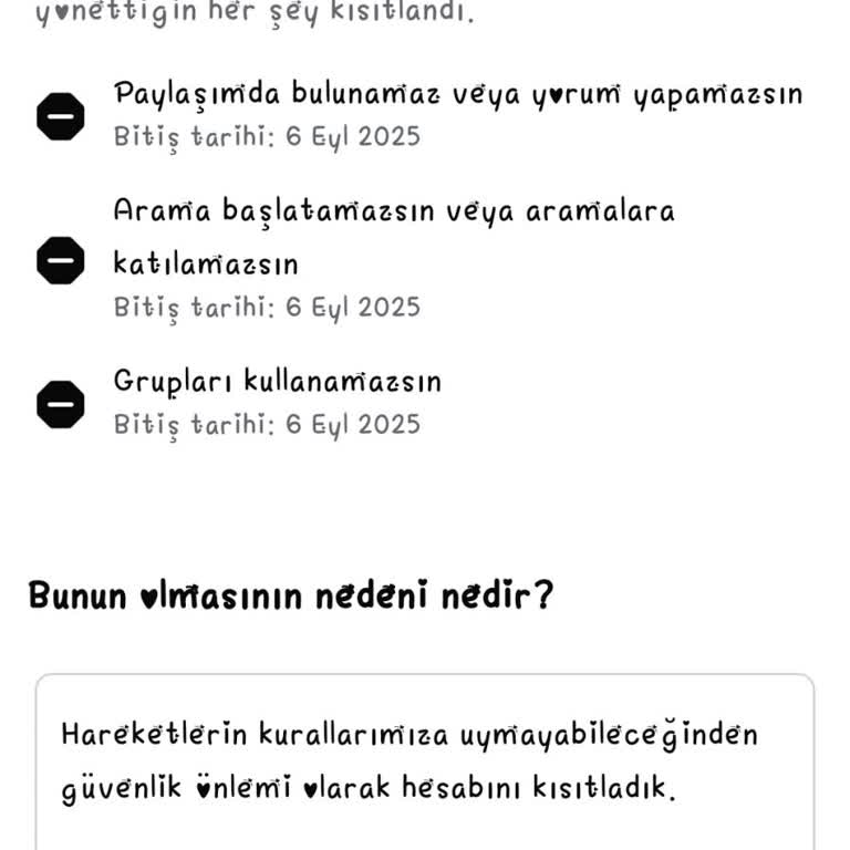 Facebook Hesabımda Haksız Yere Uygulanan Nefret Davranışı Kısıtlaması
