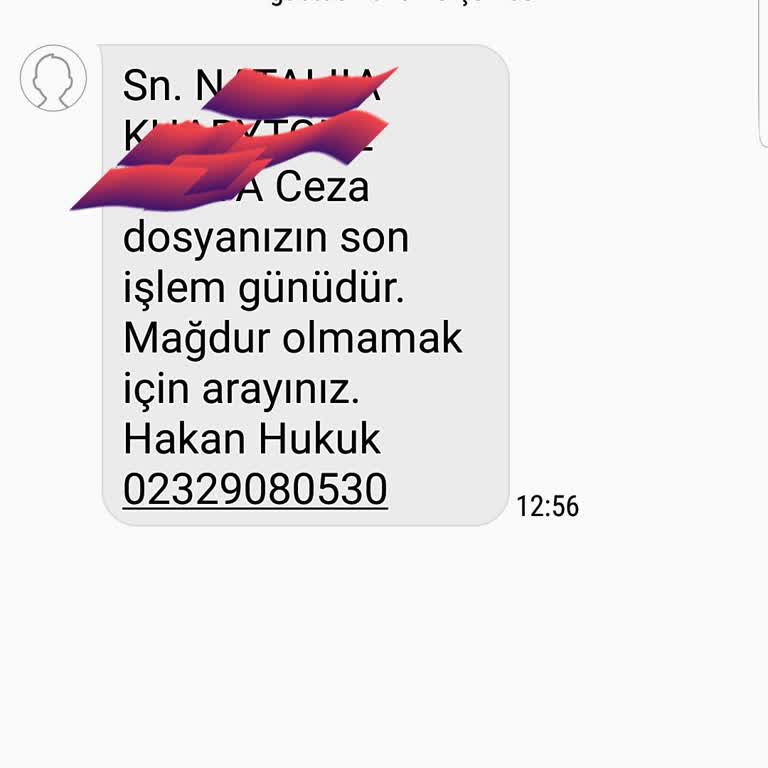 Bilinmeyen Numaralardan Gelen Ceza Dosyası Mesajları Hakkında Endişe