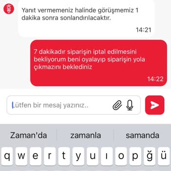 Arby's Siparişim Hazırlanmadı, İptal Edilmedi Ve Mağdur Edildim