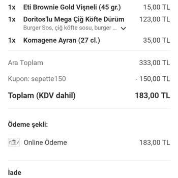 İptal Edilen Siparişin Ücreti 12 Gündür İade Edilmiyor