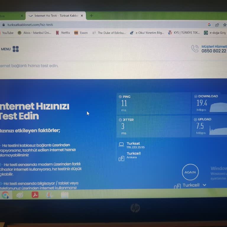 Kablo Net Hız Sorunu İçin Kalıcı Çözüm Bekliyorum
