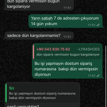 Siparişim Teslim Edilmedi, İade Ve Bilgilendirme Sorunu Yaşıyorum