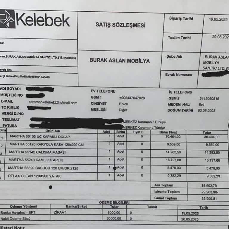 Mobilya Teslimatında Yanıltıcı Bilgi Ve İade Sürecinde Mağduriyet