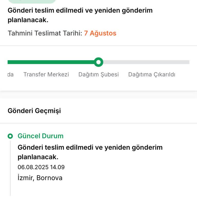 Daha Önce Teslimat Yapılan Adrese Kargo Getirilmiyor, Şubeden Almam İsteniyor