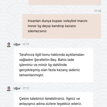 Kazancım Dünya Kupası Maçında Minör Lig Bahanesiyle Silindi