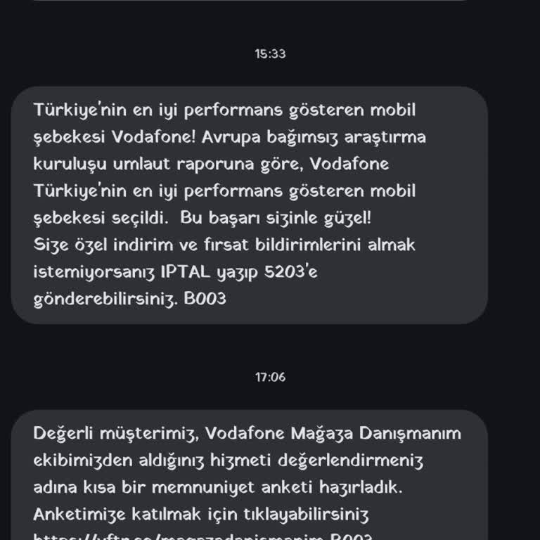 Vodafone Adına Gelen Şüpheli Arama Hakkında Açıklama Bekliyorum!