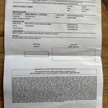 Apple Watch Garanti Kapsamında Onarım Ve Destek Sorunu