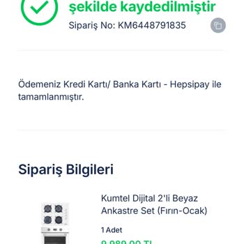 Kumtel Ankastre Set Kurulumunda 8 Gündür Bekletiliyorum Mağduriyetim Giderilmiyor