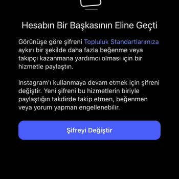 Instagram Hesabım Ele Geçirildi, Acil Destek Talep Ediyorum