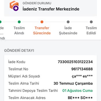 İade Edilen Ürünlerin Ücreti Ödenmedi Ve İletişimde Sorun Yaşadım