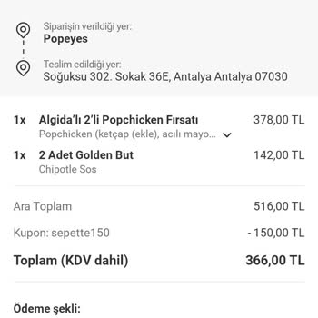 Teslim Edilmeyen Sipariş Ve Yetersiz Müşteri Hizmetleri