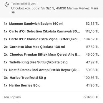 Aldığım Magnum Sandviçin Ambalajı Ve Dondurması Deforme Ve Hijyenik Değildi