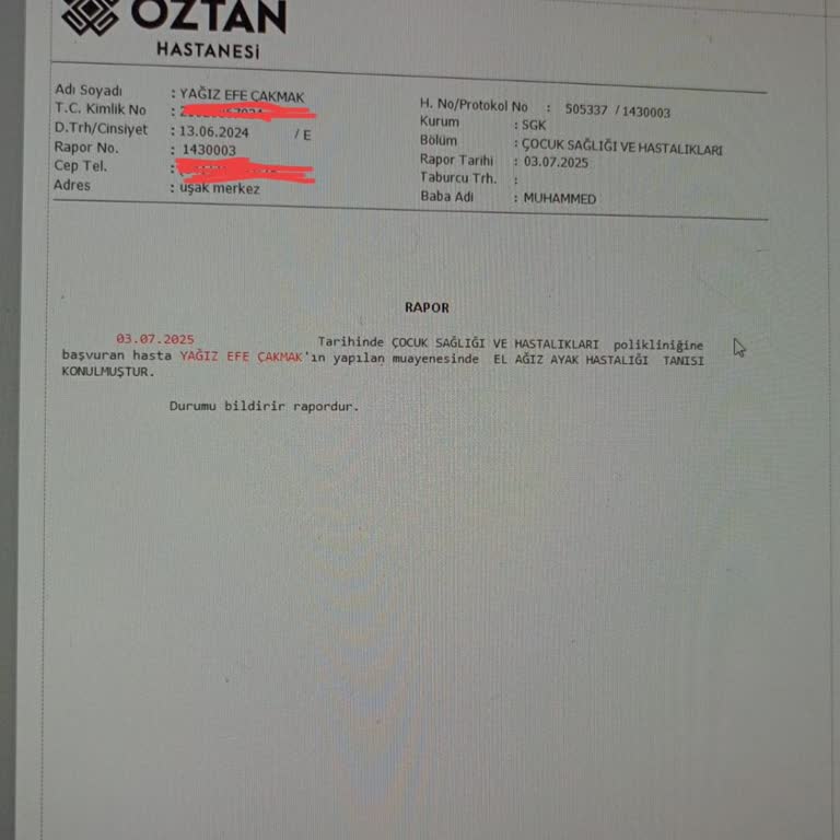 Kötü Hijyen Ve İlgisizlik Yüzünden Tatilimiz Hastanede Bitti, Ücret İadesi İstiyorum