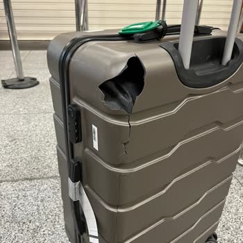 I Received My Checked Luggage Broken in Three Places After Air Albania Flight from Tirana
