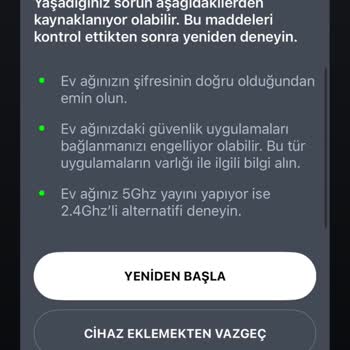 HomeWhiz Kitim Klimamda Bağlantı Sorunu Yaşıyorum Çözüm Bulamıyorum