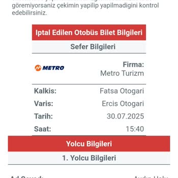 İptal Edilen Biletin Ücreti 9 Gündür İade Edilmedi, Mağduriyetim Sürüyor