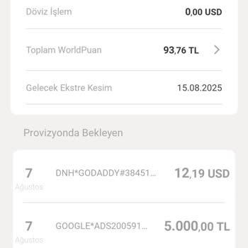 VakıfBank Kredi Kartımda Bilgim Dışında Yurt Dışı İşlemler Ve Yetersiz Destek