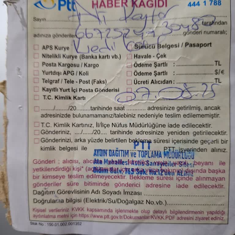 Evdeyken Kargom Teslim Edilmedi, Şubeden Almam İsteniyor!