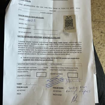 Aldığım Motorun Evrakları 4 Aydır Teslim Edilmedi, Mağdurum!