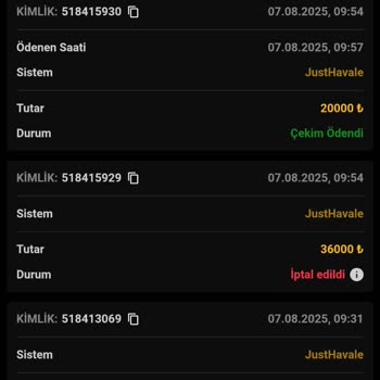 Orisbet Çekim Talebimde 36 Bin TL Hesabıma Geçmedi Mağduriyetim Giderilmiyor