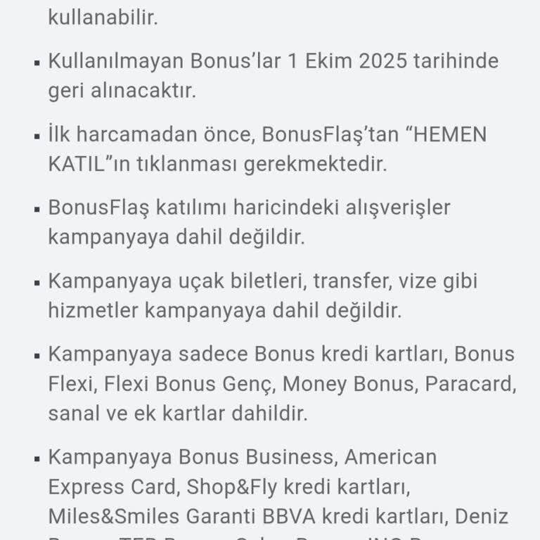 Kampanya Bonusum Eylülde Kullanılmadan Haber Verilmeden Geri Alındı