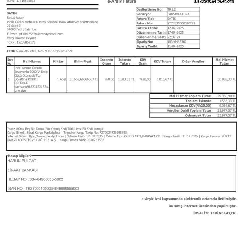 Yanlış Ürün Teslimatı Ve İade Sorunu: 36.000 TL'lik Robot Süpürge Yerine Farklı Ürün Gönderildi