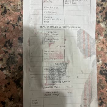 Popeyes Siparişimde Eksik Ürünler Ve Müşteri Hizmetlerine Ulaşamama Sorunu