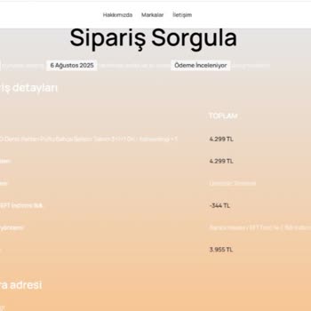 Sipariş Sonrası İletişim Yok Ödeme Yapıldı Ürün Gönderilmedi