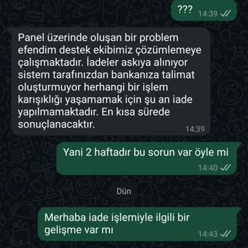 Caddstore İade Ücretim Bir Ay Geçmesine Rağmen Hala Ödenmedi