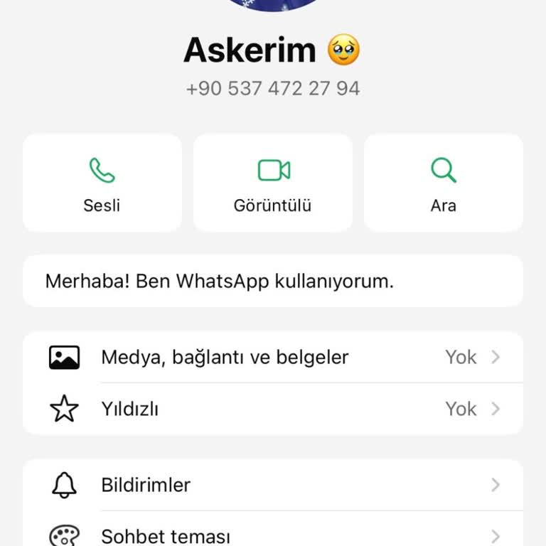 Askercell Hattımda Başkasına Ait WhatsApp Profil Fotoğrafı Görünüyor