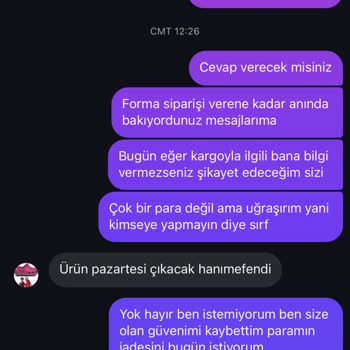 Sipariş Sonrası Ürün Gönderilmedi Param İade Edilmedi Hakaretle Karşılaştım