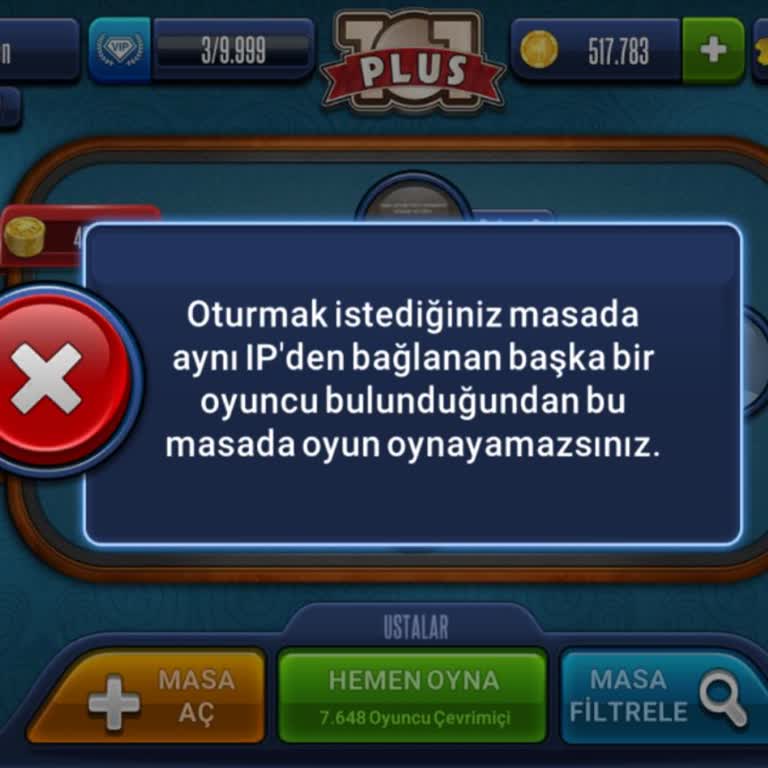 Aynı IP Hatası Nedeniyle Oyuna Giremiyoruz!