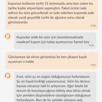 İade Edilmeyen Kupon Ve Yanıltıcı Bilgilendirme Mağduriyeti