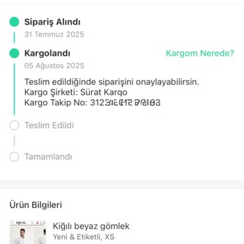 Kargo Şubesinde Bekleyen Ürüne Ulaşılamıyor Ve Sipariş İptali Yapılamıyor