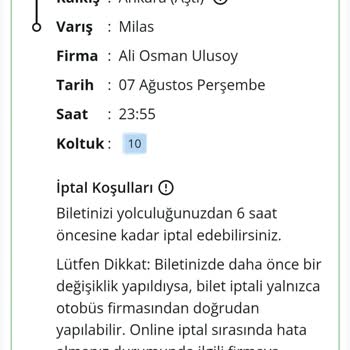 Enuygun.com Biletimde Peron Bilgisi Yoktu, Otobüs Bensiz Gitti