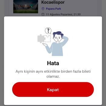 Bilet Alamıyorum Sistem Hatası Çözülmüyor