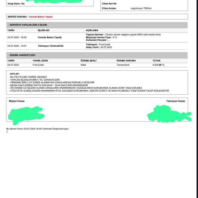 Vestel Servisi Adıyla Aldığım Hizmette Buzdolabı Arızası Ve Para İadesi Mağduriyeti