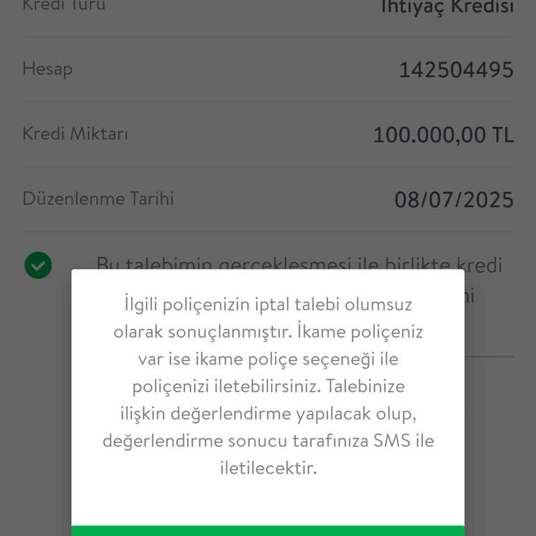 Hayat Sigortası İptali İçin Banka Ve Mobil Uygulama Arasında Mağduriyet