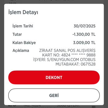 Ödeme Alındı, Bilet Oluşturulmadı Ve Para İadesi Yapılmadı