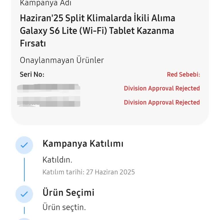 Samsung Kampanya Başvurusu Haksız Şekilde Reddedildi, Müşteri Hizmetleri Çözüm Sunmuyor