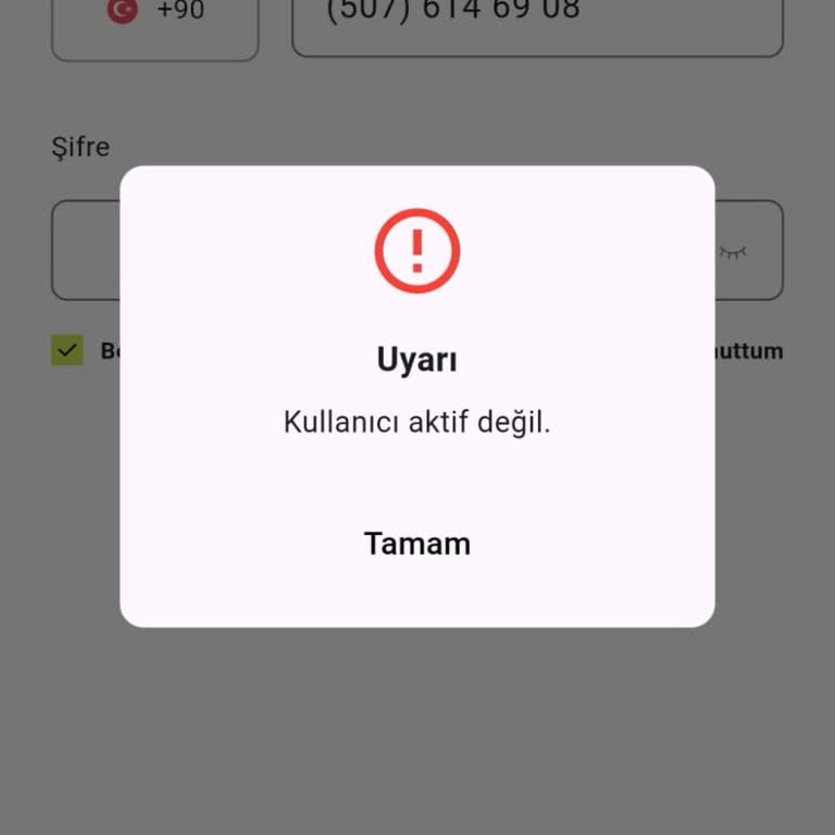 Paratim Uygulamasında Hesabım Aktif Değil, Param Bloke Oldu
