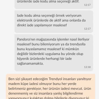 Açılmamış Küpenin İadesi Haksız Yere Reddedildi, Mağdur Edildim