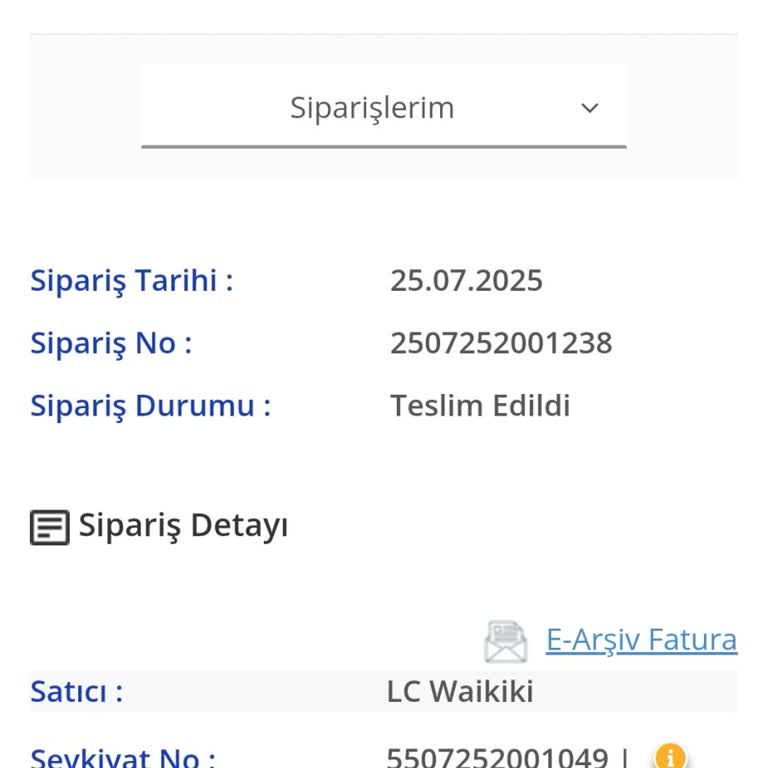 LCW Online Siparişimde Eksik Ürün Gönderildi, Çözüm Bekliyorum