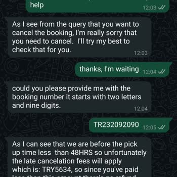 Ücretsiz İptal Vaat Edildi, Yüksek İptal Ücreti Talep Edildi