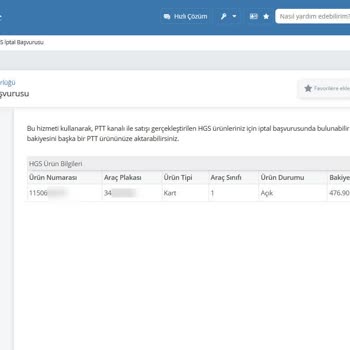 HGS İptal Ve Yenileme Sonrası Kayıp Bakiye Ve Sistem Sorunları Nedeniyle Mağduriyet