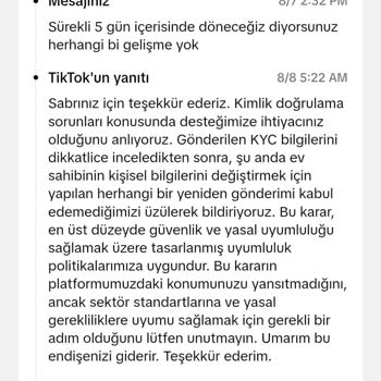 Kimlik Doğrulama Hatası Nedeniyle TikTok Canlı Yayın Kazancımı Çekemiyorum